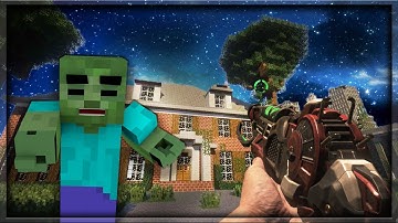 REVISITING MINECRAFT ZOMBIES MOD! BLACK OPS 3 CUSTOM ZOMBIES MAP GAMEPLAY w/ Jugg (BO3 Zombies)
