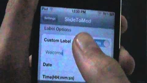 How To Change "Slide To Unlock" Text In iOS!