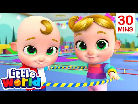 Place au Hula Hoop ! 🤸‍♀️ Fête dansante en famille ! | Little World Français