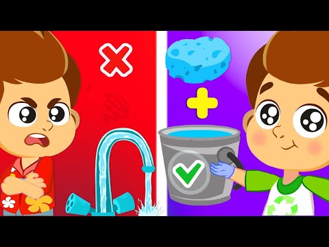 We learn a new way to save water with Superzoo! | Educational video