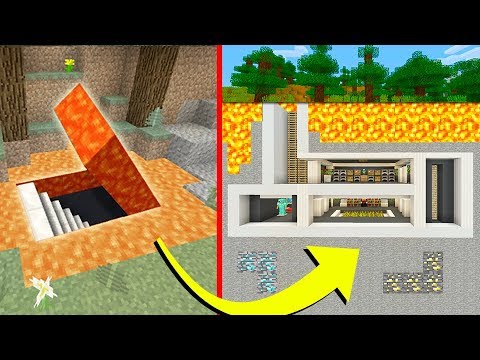Minecraft Tutorial How To Build A Base 2 With Entrance You - How To Build A Secret Underground Bunker In Minecraft Minecraft Tutorial How To Build A Base 2 With Entrance You - How To Build A Secret Underground Bunker In Minecraft