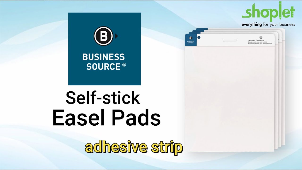 Business Source, BSN38205, Standard Easel Pad, 4 / Carton, White