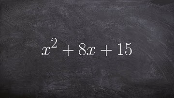 Factoring a trinomial using the area of a rectangle