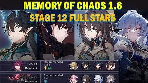 Honkai Star Rail 1.6 Memory of Chaos Stage 12 E0 Ruan Mei, E0 Imbibitor Lunae, E0 Blade, E0 Jingliu