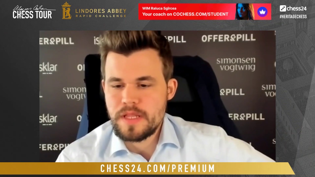 Hikaru Nakamura Defeats Magnus Carlsen!  Lindores Abbey Rapid Challenge 