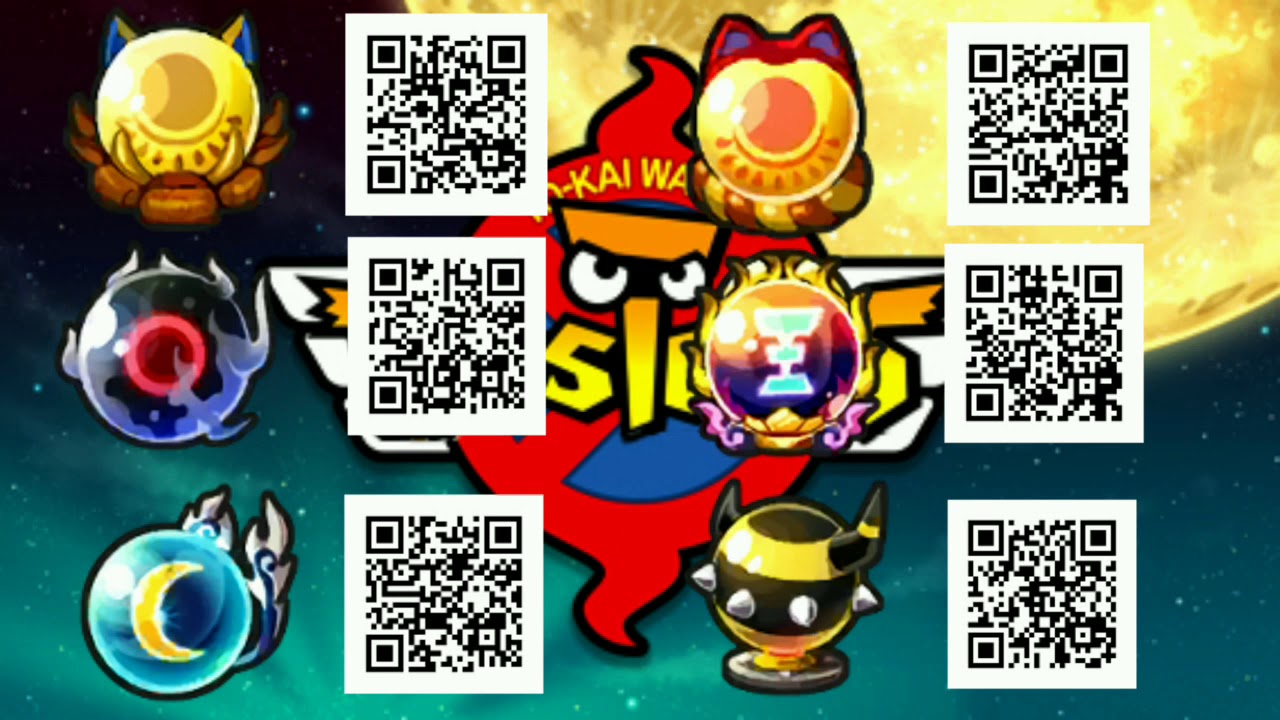 All the new QR codes for Yokai Watch Blasters Moon Rabbit Crew. 