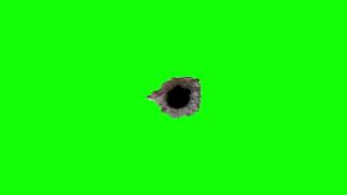 bullet hole 6 - HD transparent footage