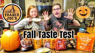 *SPOOKY* Trader Joe's TASTE TEST! | Pumpkin & Fall Flavors Edition