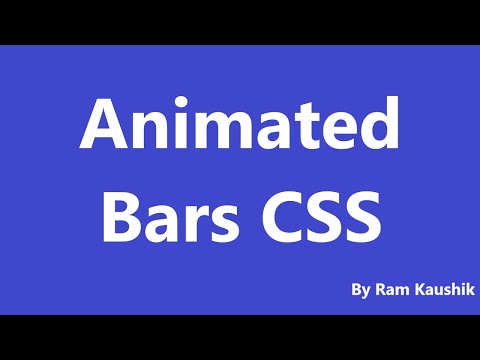 Animated Skills Bar CSS #css #horizontalbar #html