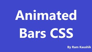 Animated Skills Bar CSS #css #horizontalbar #html