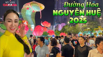 ĐƯỜNG HOA NGUYỄN HUỆ TƯNG BỪNG KHAI MẠC NGÀY 28 TẾT ẤT TỊ