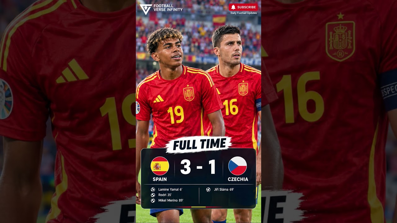 Spain vs Czechia 3-1 🇪🇸🔥  | Yamal, Rodri & Merino Score! Full Time Highlights | UEFA Nations League