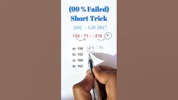Q.299 Number Analogy Reasoning Short Tricks  | #reasoning short tricks #ssc #ssccgl #sscgd #sscchsl