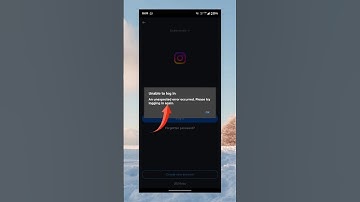 An unexpected error occurred Instagram login problem | How to fix unable to login Instagram problem
