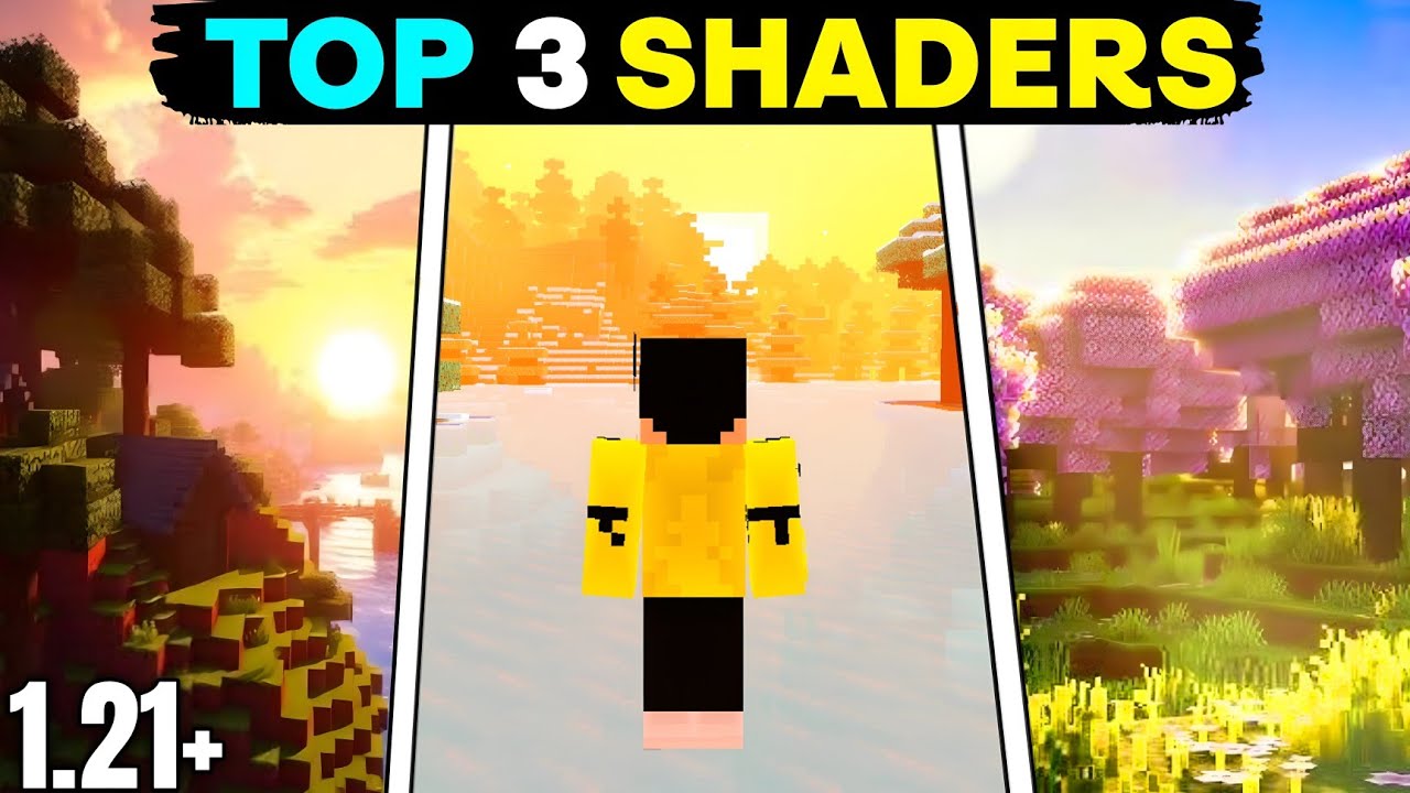 Top 3 Shaders For Mcpe (1.21+) | Best Shaders For Minecraft pocket ...