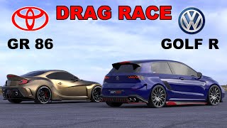 2024 VW Golf 8 GTI  vs  New Toyota GR86 / DRAG RACE