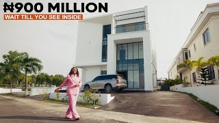 Inside a ₦900M ($600K) Ultra-Luxury Mansion in Lekki, Lagos | 5 Bedroom+BQ, Study, Swimming Pool.