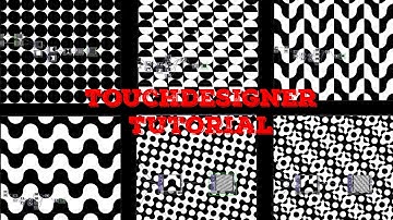 Touchdesigner Tutorial: 6 Black & White Patterns using very basic operators