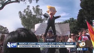 Rally Against President-Elect Donald Trump in San Diego
