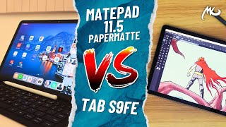 Matepad 11,5 PaperMatte VS Galaxy Tab S9FE