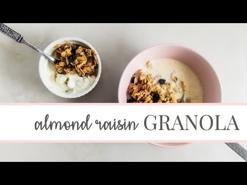 Almond Raisin Granola | How to Make Granola | Healthy Recipe