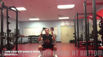 Jump squat with pause at bottom