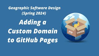 Geographic Software Design Week 4: Adding a custom domain to GitHub Pages