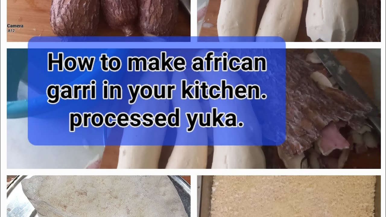 How to make casava flour/fried garri flour at home/ yuca. Diasporan ...
