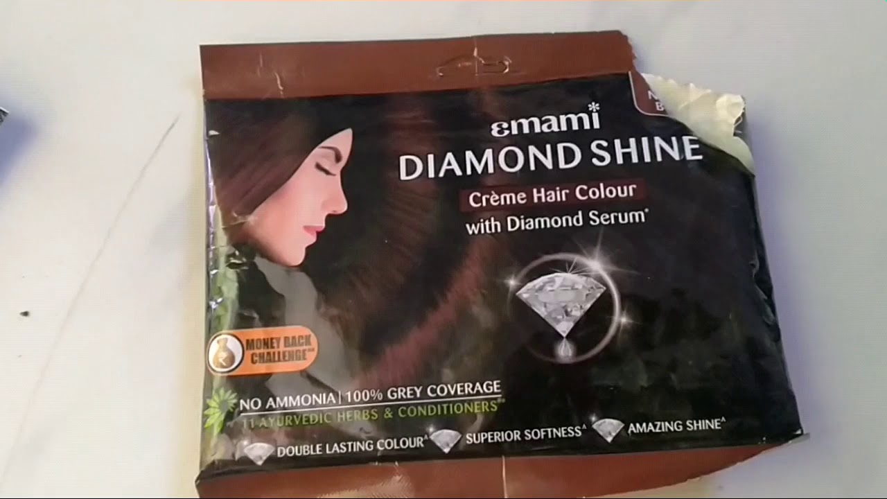 Emami Diamond Shine Creme Hair Colour Review | Experiment on my Nani |  AYMstories Nani ka haircolour - YouTube