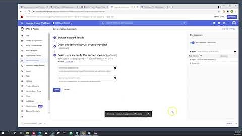 Service account with access to project