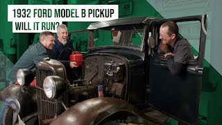 Will it Start? Hemmings Garage's 1932 Ford Model B pickup hasn't run since the '90s.