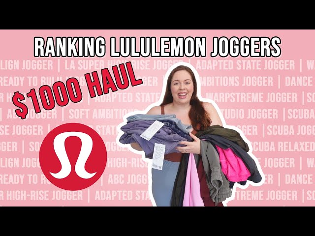 TOP 10 JOGGERS AT LULULEMON RANKED BY A FORMER EDUCATOR 