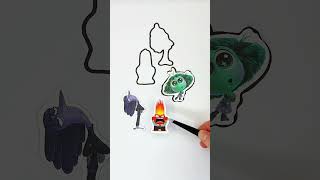 Cool Paper Crafts with Inside Out 🔥#insideout2 #insideout #papercraft #papercrafts #crafts #craft