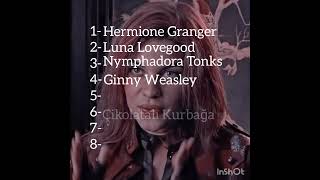 Harry Potter Kızları Sıralamam Kendi Fikirlerim Şfetedüş Şfet