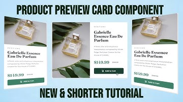 Product preview card component | Frontend Mentor Challenge (New & Shorter Tutorial)