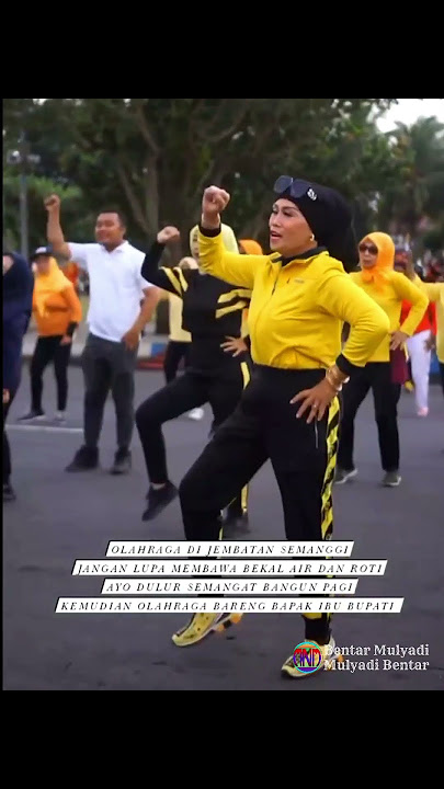 Senam Pagi Rutin Bersama Bapak Dan Ibu Bupati Jember #jemberkueren  #shorts