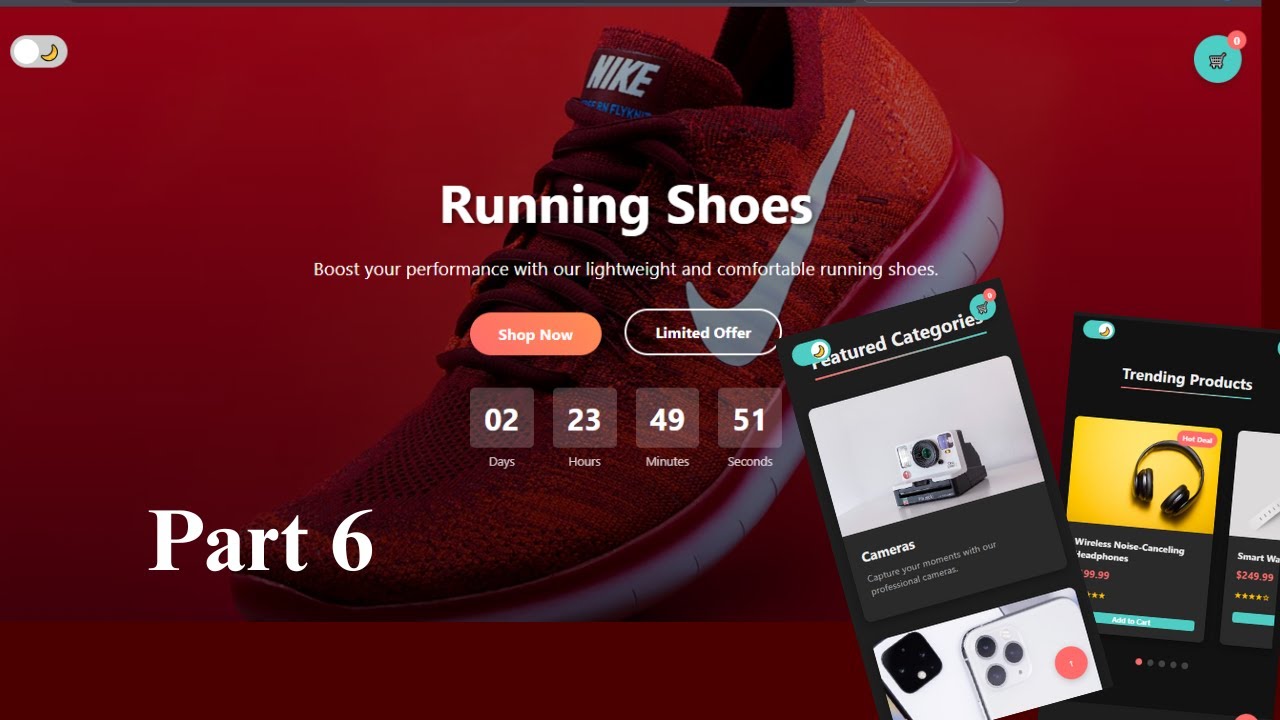 E-commerce with HTML CSS JavaScript and Animation, full responsive ...