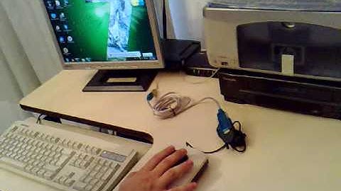 SERIAL TO USB ADAPTER TEST IN WINDOWS 7 WITH A SERIAL MOUSE AND A TRACKBALL