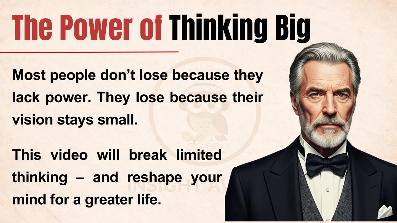 The Power of Thinking Big 🔥| Learn English With Podcast | Motivational Lessons ✅