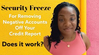 Freeze Credit Report | What to know before you freeze your credit report to do disputes