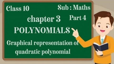 class 10 | chapter 3 | polynomials | graphical representation of quadratic polynomial |
