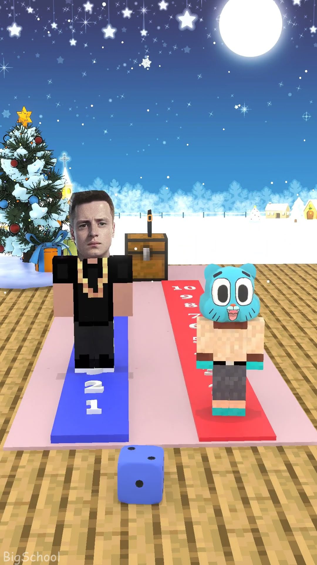Challenge for decorating Santa Claus with Gumball, Joy, and Zombie Boy! ??
