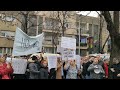 Protest zdravstvenih radnika ispred Vlade HNK u Mostaru