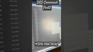 Practical DOS Command Part2 #govtiti #motivation #itivlog #copa #computer #viralvideo #feedshorts