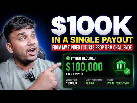$100k in a single payout From My Funded Futures Prop Firm Challenge (Day1)