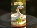 ✨2025年の運気が上昇します✨財運と金運が上昇する白蛇と幸せの四つ葉のクローバー🍀💰✨#幸運 #財運 #金運上昇 #白蛇