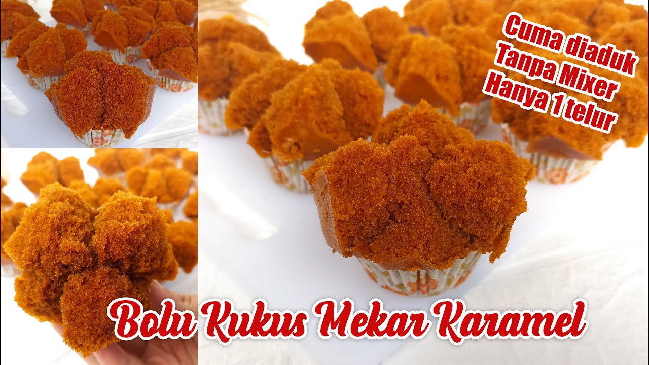 Wajib Coba!!! Resep Bolu Kukus Mekar Karamel 1 Telur Tanpa Mixer