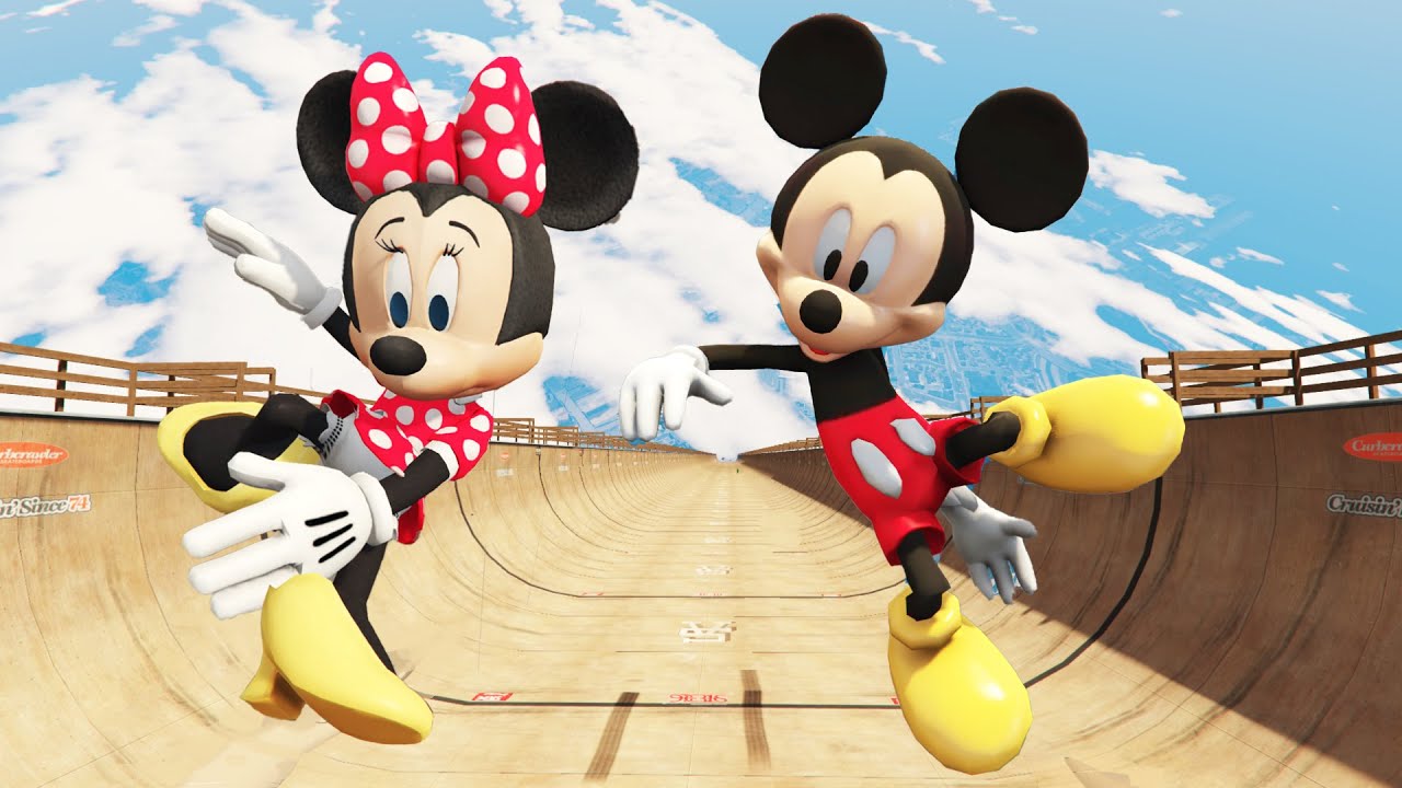 Mickey Mouse vs Minnie Mouse GTA 5 Epic Ragdolls | Funny moments vol.11 (Euphoria Physics)