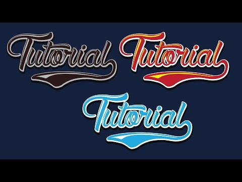 a making simple Text baseball Style - Illustrator Tutorial 