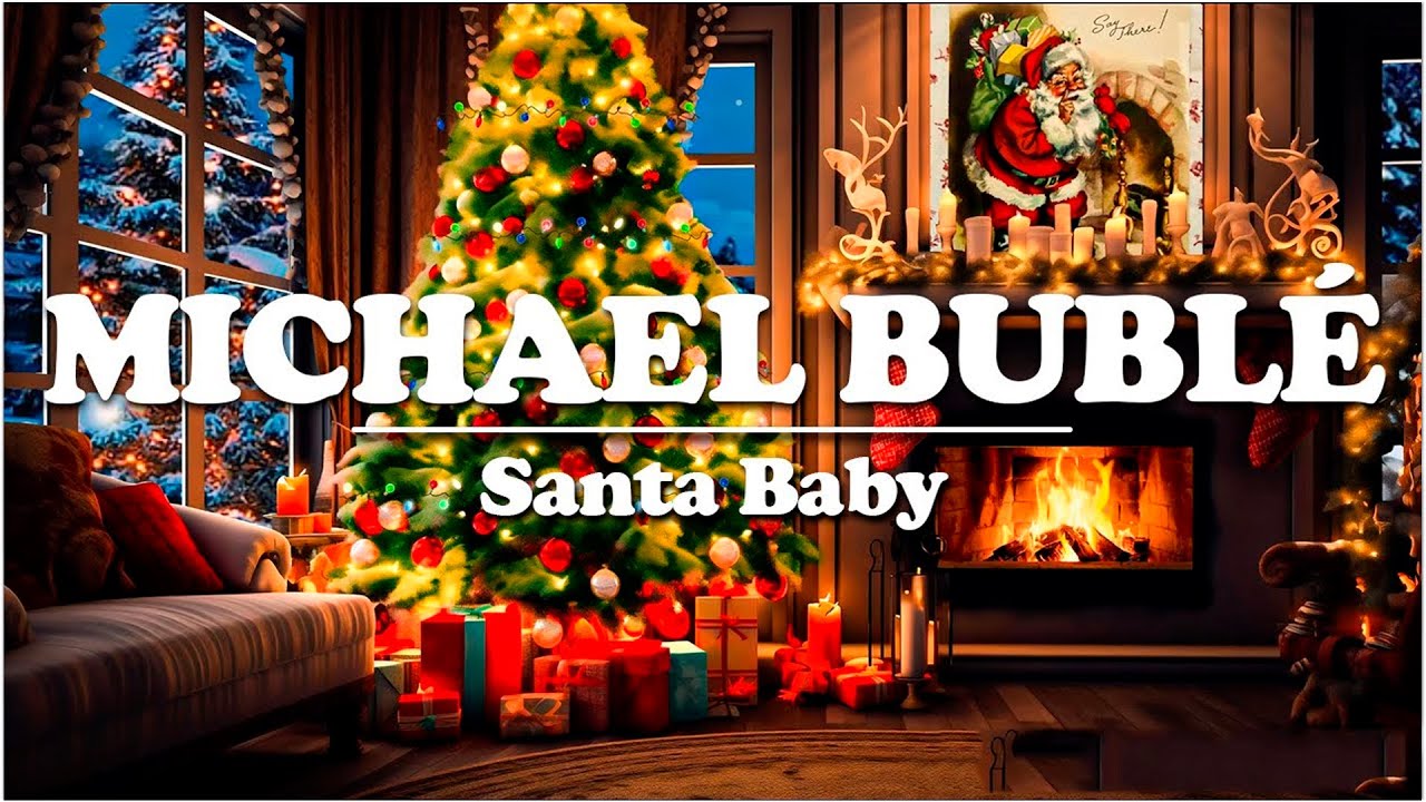 Michael Bublé Christmas Special Album Version 2023 with Fireplace🎄
